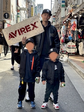 「アイテム（スタジャン）」を使った、TA-TIさん（メンズ・180cm）の秋コーディネート