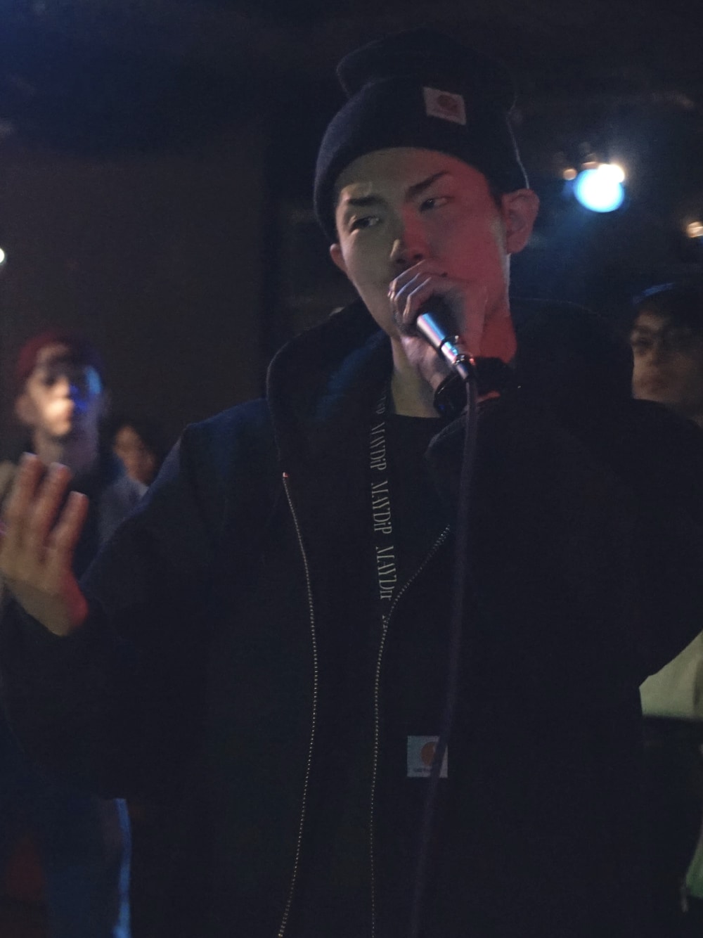 「Carharttのアイテム（ジャケット/アウター、ブラック系）」を使った、TA-TIさん（メンズ・180cm）の冬コーディネートの1枚目の写真