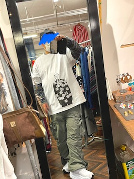 「Gramicci（グラミチ）のアイテム（トップス）」を使った、おかわり特盛さん（メンズ・176cm）の冬コーディネート