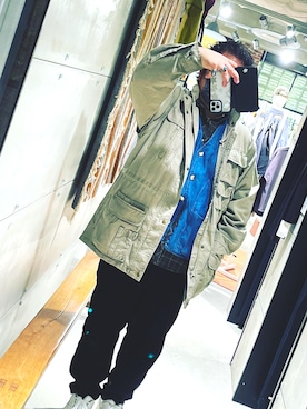 「ORVIS（オービス）のアイテム」を使った、おかわり特盛さん（メンズ・176cm）の春コーディネート