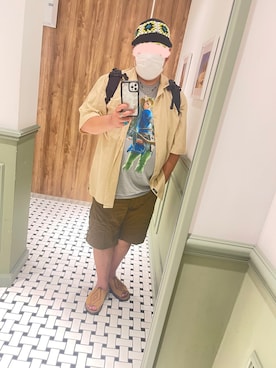 「ARC'TERYX（アークテリクス）のアイテム（パンツ）」を使った、おかわり特盛さん（メンズ・176cm）の夏コーディネート