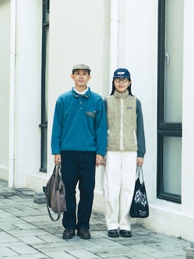 「orSlow（オアスロウ）のアイテム」を使った、AWenさん（メンズ・172cm）の冬コーディネート