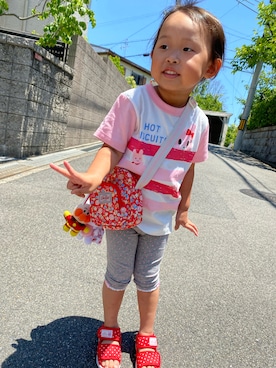 「ドットパンツ」｜ジュンコさん（レディース・156cm）の夏コーディネート