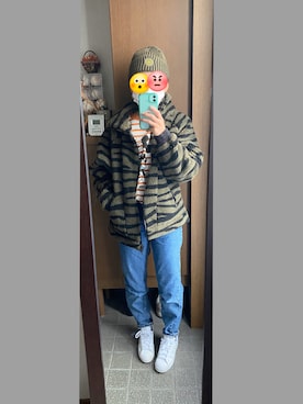 「adidas by Stella McCartney（アディダスバイステラマッカートニー）のアイテム（ジャケット/アウター）」を使った、ジュンコさん（レディース・156cm）の冬コーディネート