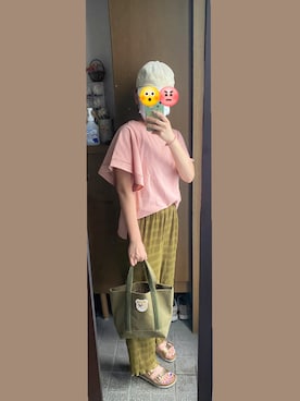 「feiler（フェイラー）のアイテム」を使った、ジュンコさん（レディース・156cm）の夏コーディネート