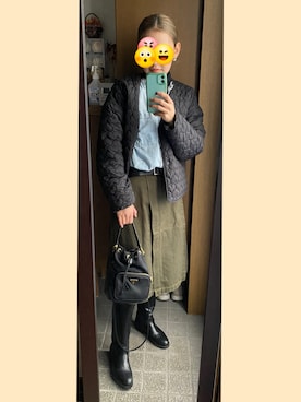 「BEN DAVIS（ベンデイビス）のアイテム」を使った、ジュンコさん（レディース・156cm）の冬コーディネート