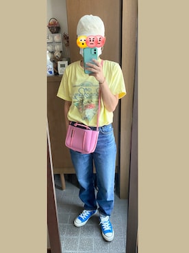 「STATE OP ESCAPE（ステイトオブエスケープ）のアイテム」を使った、ジュンコさん（レディース・156cm）の夏コーディネート