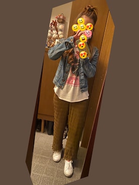 「MARC JACOBS（マークジェイコブス）のアイテム（バックパック/リュック）」を使った、ジュンコさん（レディース・156cm）の春コーディネート