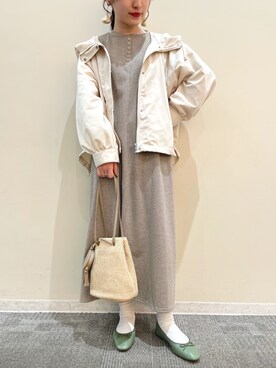 「frames RAY CASSIN（フレームスレイカズン）のアイテム（ジャケット/アウター）」を使った、himariさん（レディース・157cm）の春コーディネート