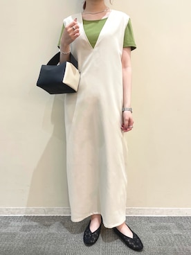 「frames RAY CASSIN（フレームスレイカズン）のアイテム（ワンピース/ドレス）」を使った、himariさん（レディース・157cm）の春コーディネート