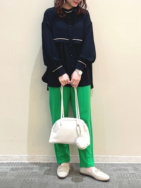 「frames RAY CASSIN（フレームスレイカズン）のアイテム」を使った、himariさん（レディース・157cm）の春コーディネート