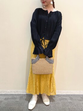 「frames RAY CASSIN（フレームスレイカズン）のアイテム」を使った、himariさん（レディース・157cm）の春コーディネート