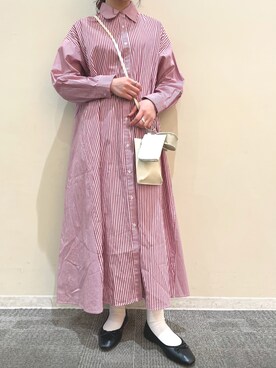 「frames RAY CASSIN（フレームスレイカズン）のアイテム（ワンピース/ドレス）」を使った、himariさん（レディース・157cm）の冬コーディネート