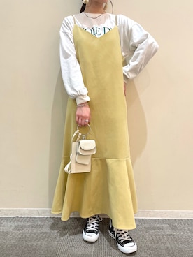 「frames RAY CASSIN（フレームスレイカズン）のアイテム（ワンピース/ドレス）」を使った、himariさん（レディース・157cm）の冬コーディネート