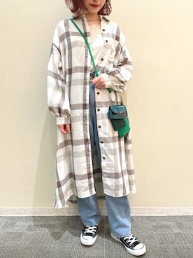 「frames RAY CASSIN（フレームスレイカズン）のアイテム（ワンピース/ドレス）」を使った、himariさん（レディース・157cm）の春コーディネート