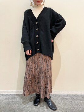 「frames RAY CASSIN（フレームスレイカズン）のアイテム」を使った、himariさん（レディース・157cm）の冬コーディネート