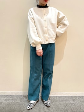 「frames RAY CASSIN（フレームスレイカズン）のアイテム」を使った、himariさん（レディース・157cm）の冬コーディネート