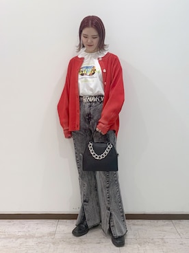 「JEANASIS（ジーナシス）のアイテム（その他シューズ）」を使った、yamaさん（レディース・160cm）の冬コーディネート