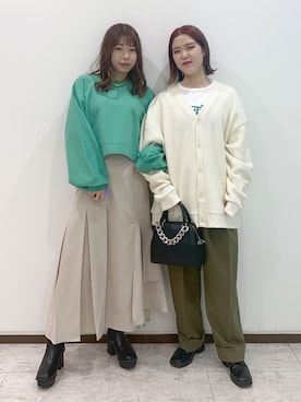 「JEANASIS（ジーナシス）のアイテム（その他シューズ）」を使った、yamaさん（レディース・160cm）の冬コーディネート