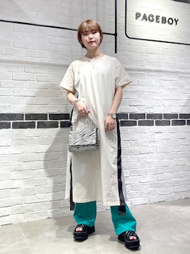 「フレアデニム」｜yamaさん（レディース・160cm）の春コーディネート