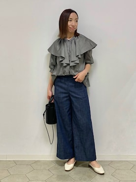 「153cm」｜「アイテム（その他）」を使った、yurinaさん（レディース・153cm）の春コーディネート