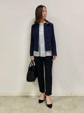 「153cm」｜「アイテム（その他）」を使った、yurinaさん（レディース・153cm）の冬コーディネート