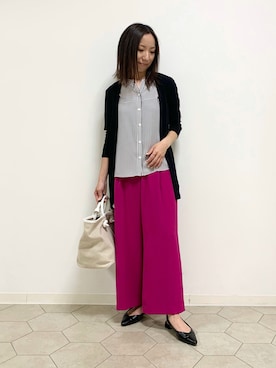 「ＵＶカット」｜「アイテム（その他）」を使った、yurinaさん（レディース・153cm）の春コーディネート