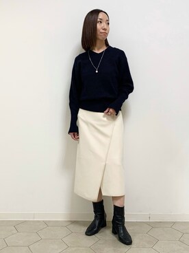 「153cm」｜「アイテム（その他）」を使った、yurinaさん（レディース・153cm）の冬コーディネート
