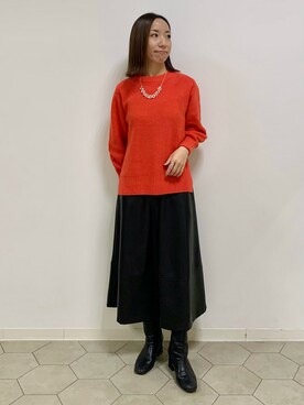 「153cm」｜「アイテム（その他）」を使った、yurinaさん（レディース・153cm）の冬コーディネート