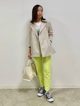 「153cm」｜「アイテム（ブルゾン）」を使った、yurinaさん（レディース・153cm）の冬コーディネート