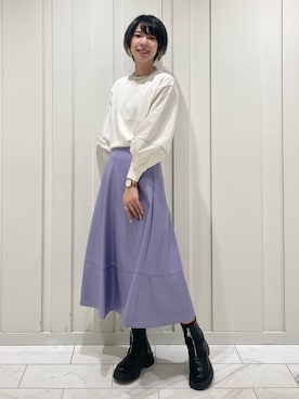 「ステッチ」｜「アイテム（その他）」を使った、cotaniさん（レディース・162cm）の秋コーディネート