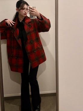 「JINS（ジンズ）のアイテム」を使った、たまさん（レディース・162cm）の春コーディネート