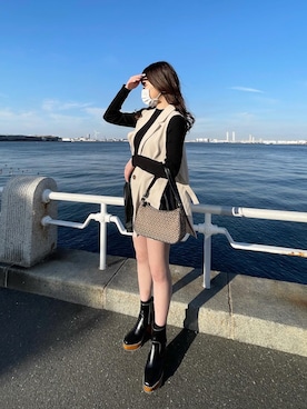 「SpRay（スプレイ）のアイテム（その他アウター）」を使った、xxxnana27さん（レディース・160cm）の春コーディネート