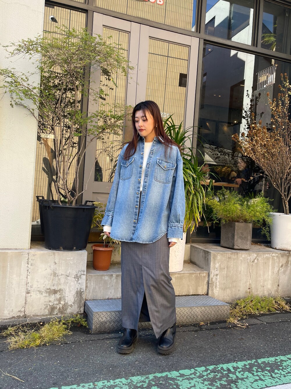 crie conforto デニムシャツ
