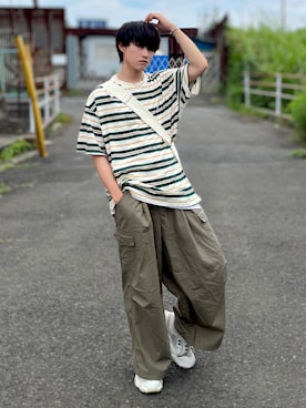 「SVEC（シュベック）のアイテム（スニーカー）」を使った、Mugくん【きれいめカジュアル】さん（メンズ・170cm）の夏コーディネート