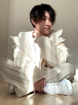 「フレアスラックス」｜「アイテム（ジャケット/アウター）」を使った、Mugくん【きれいめカジュアル】さん（メンズ・170cm）の冬コーディネート