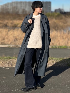 「ONCILY（オンシェリー）のアイテム（ニット/セーター）」を使った、Mugくん【きれいめカジュアル】さん（メンズ・170cm）の冬コーディネート