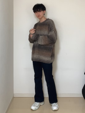 「SVEC（シュベック）のアイテム（スニーカー）」を使った、Mugくん【きれいめカジュアル】さん（メンズ・170cm）の冬コーディネート