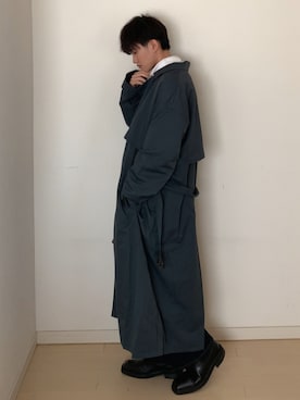 「LILL」｜「アイテム（トレンチコート）」を使った、Mugくん【きれいめカジュアル】さん（メンズ・170cm）の冬コーディネート