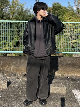 「niko and...（ニコアンド）のアイテム（ブルゾン）」を使った、Mugくん【きれいめカジュアル】さん（メンズ・170cm）の秋コーディネート