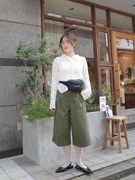 「WHIMSIC（ウィムジック）のアイテム」を使った、Kastane officialさん（レディース・154cm）の夏コーディネート
