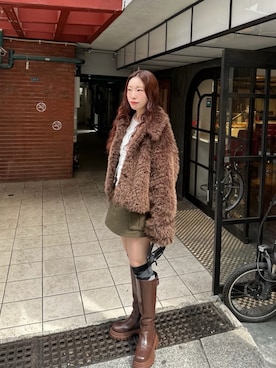 kastane COWカールシャギーコート Kastane（カスタネ）の「*COWカールシャギーコート（その他