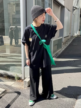 「Kastane」｜「アイテム（帽子）」を使った、Kastane officialさん（レディース・153cm）の春コーディネート