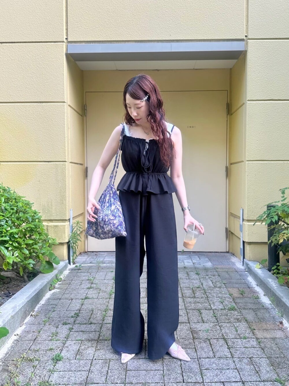 kastane/ペプラムキャミサロペット 今季］Kastane ペプラム