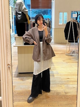 「Kastane（カスタネ）のアイテム（ベルト）」を使った、Kastane officialさん（レディース・158cm）の冬コーディネート