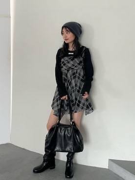 「アイテム（チュニック）」を使った、Kastane officialさん（レディース・160cm）の冬コーディネート