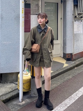 「アイテム（シュシュ）」を使った、Kastane officialさん（レディース・155cm）の秋コーディネート