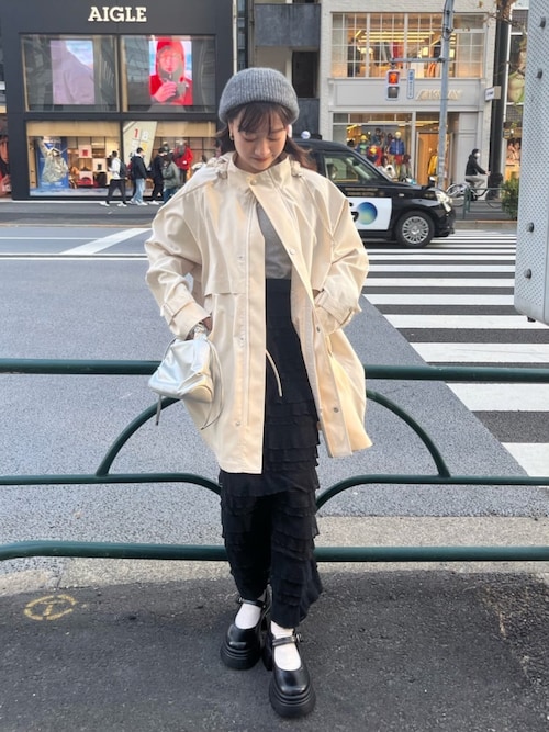 kastane ミリタリーミドルコート　ベージュ kastane ミリタリーミドルコートベージュ