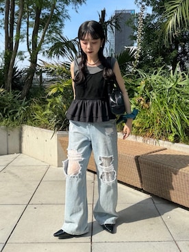 「Kastane（カスタネ）のアイテム」を使った、Kastane officialさん（骨格ストレート・レディース・159cm）の夏コーディネート