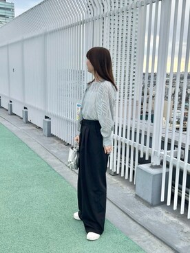 「Kastane」｜「アイテム（スラックス）」を使った、Kastane officialさん（レディース・160cm）の冬コーディネート
